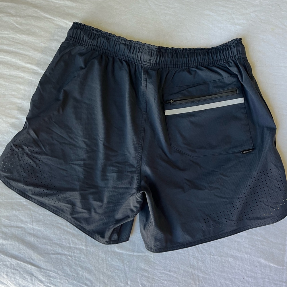 Legends Men's Dark Blue Athletic Shorts - Picture 2 of 5